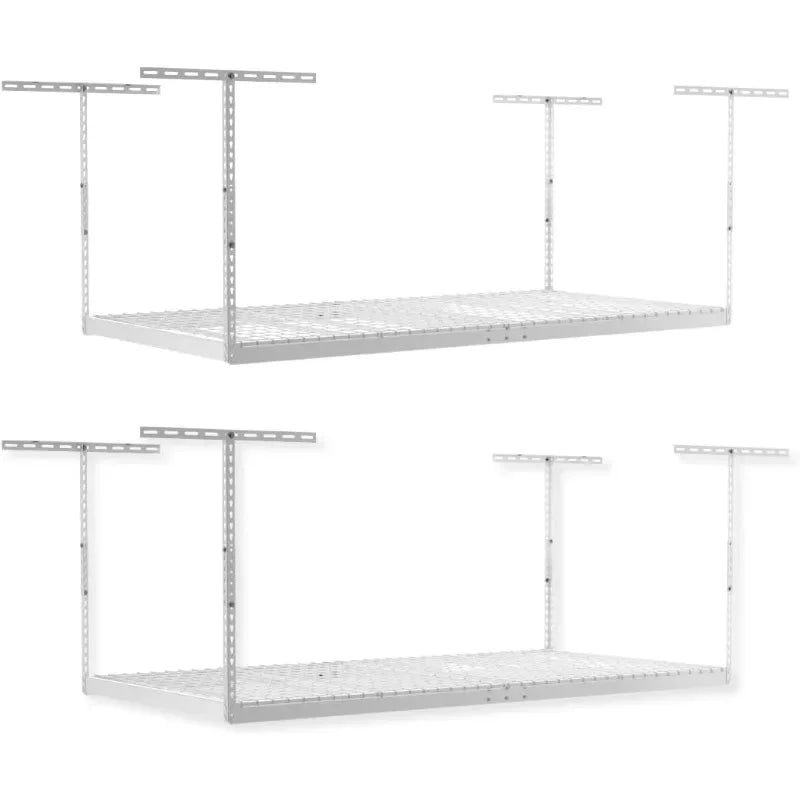 2-Pack 4 x 8 MonsterRax Overhead Garage Storage Rack, Ceiling Racks for Garage, Organization Shelving