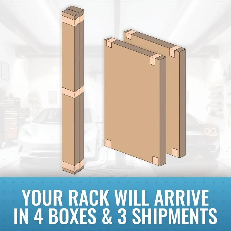 2-Pack 4 x 8 MonsterRax Overhead Garage Storage Rack, Ceiling Racks for Garage, Organization Shelving